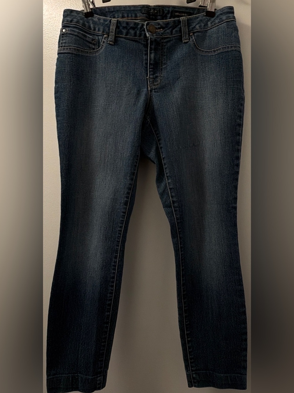 Jessica Simpson Kiss Me Jegging Jeans 14W Blue Stretch Skinny Ankle